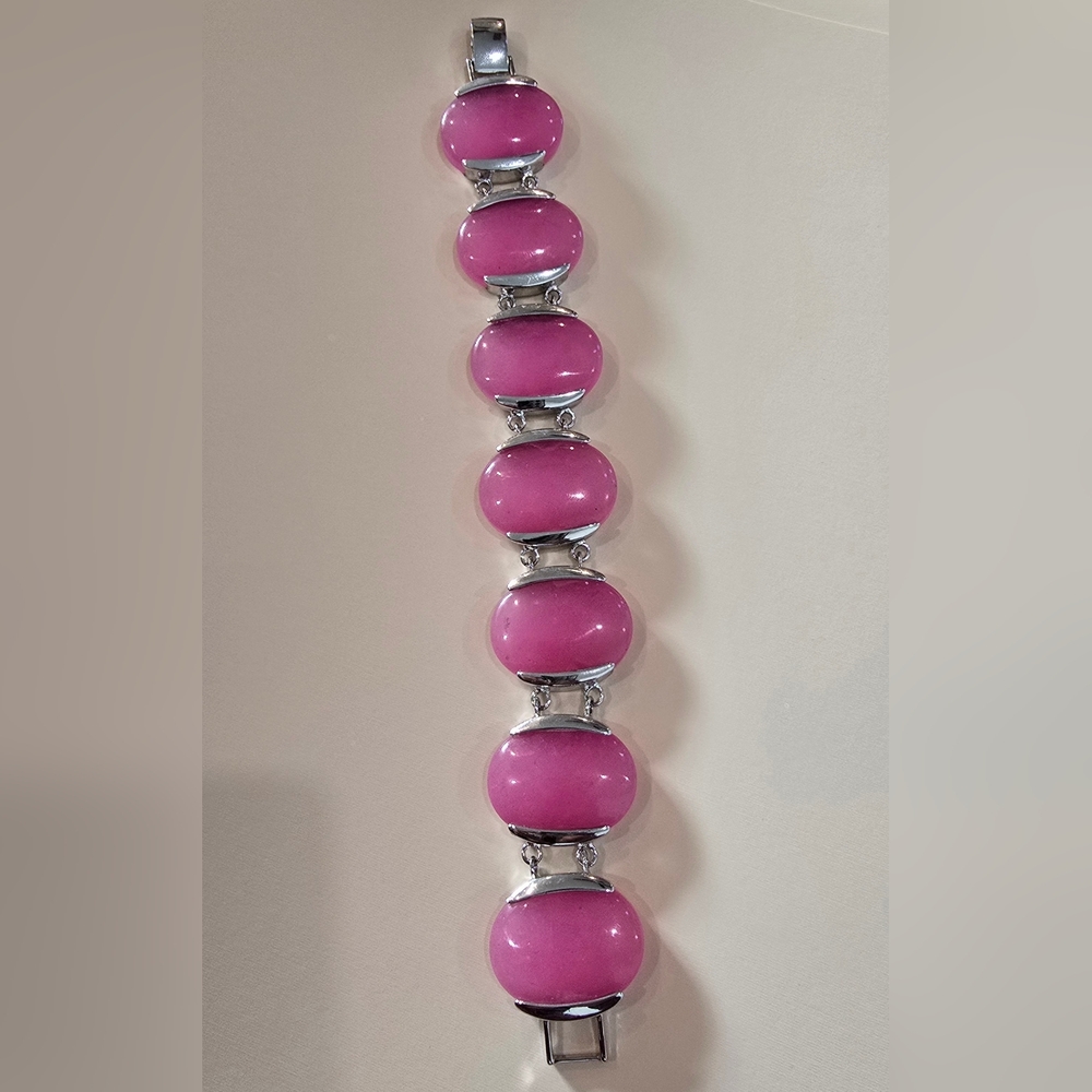 Pink and Silver Bracelet